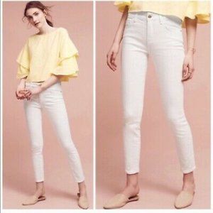 Anthropologie Stet White Jeans Size 28